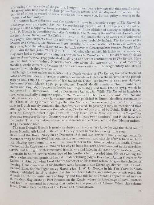 The Record - Compiled, Translated and Edited by Donald Moodie