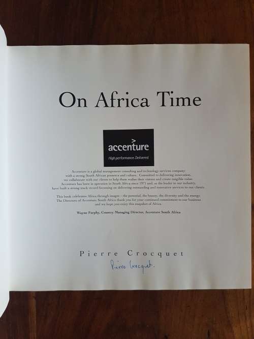 On Africa Time - Pierre Croquet - Signed Copy