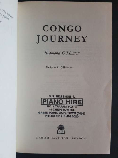 Congo Journey - By Redmond O`Hanlon - Signed Copy