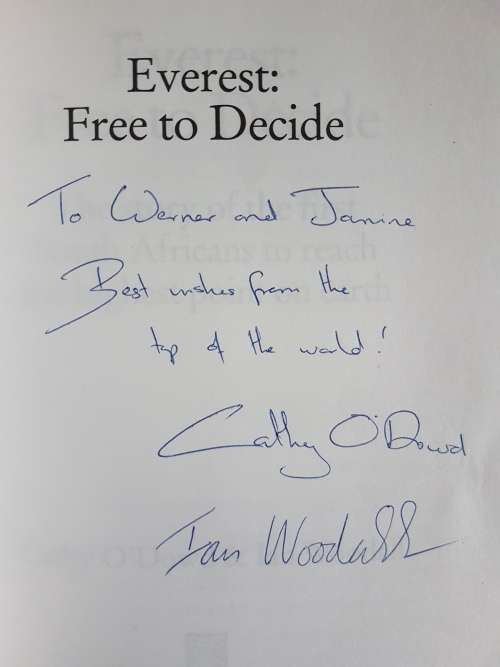 Signed Copy - Everest - Free to Decide - Cathy O`Dowd & Ian Woodall