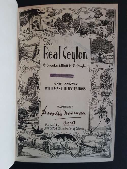 The Real Ceylon by C. Brooke Elliott, K.C.