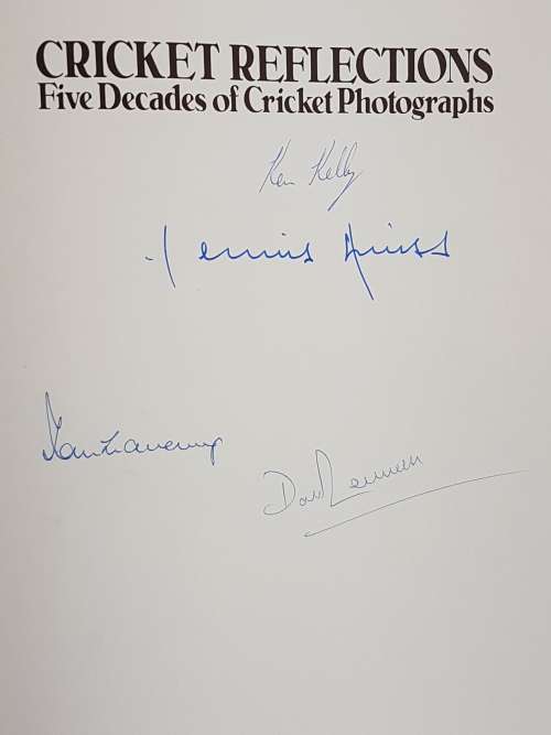 Signed - Cricket Reflections - Five Decades of Cricket Photography - Ken Kelly, Text by David Lemmon
