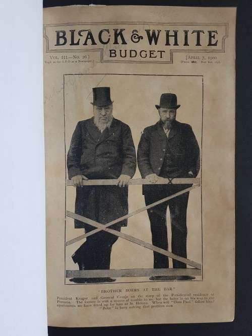 Black & White Budget - Bound Run April 7 1900 to July 7 1900 Weekly