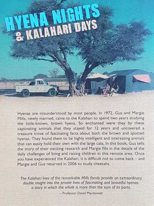 Signed - Hyena Nights & Kalahari Days - By Gus & Margie Mills