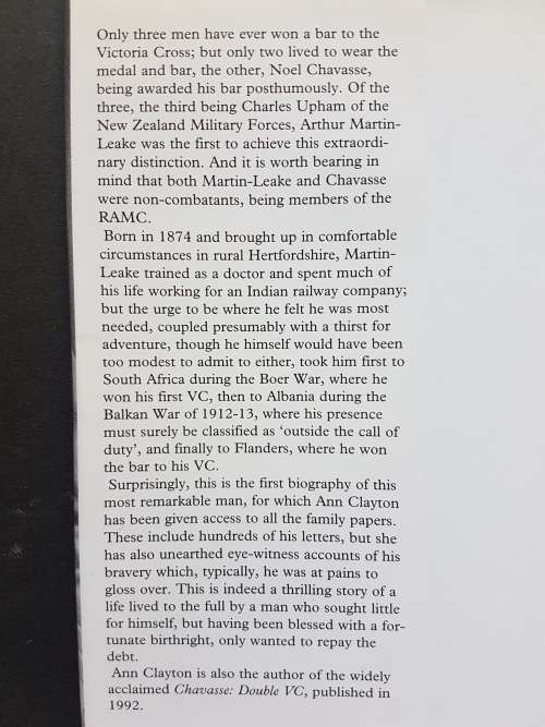Martin-Leake Double VC - By Ann Clayton