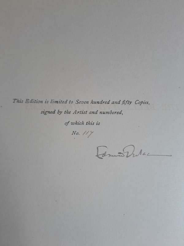 Signed Limited Edition - The Bells and Other Poems by Edgar Allan Poe Illustrations by Edmund Dulac