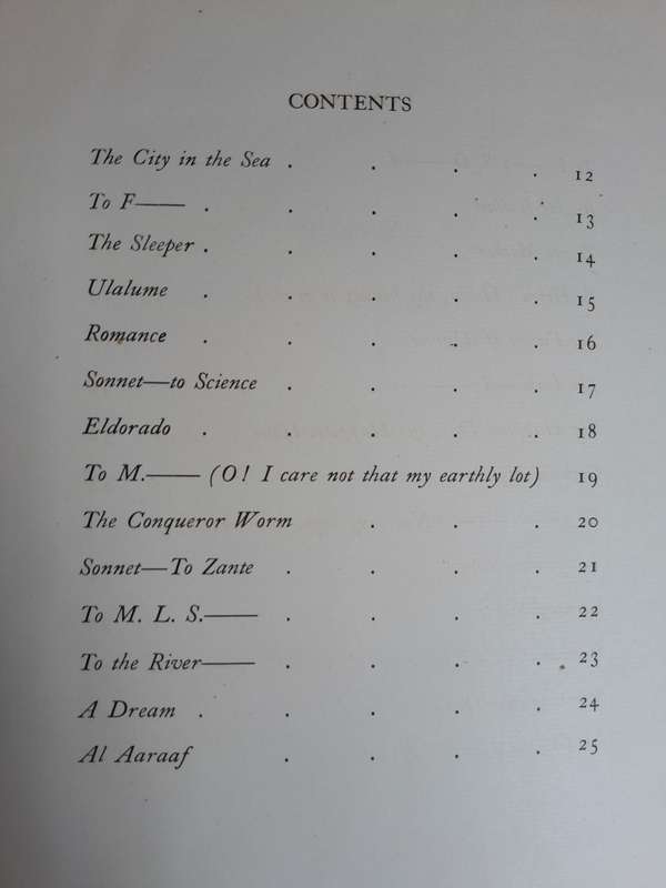 Signed Limited Edition - The Bells and Other Poems by Edgar Allan Poe Illustrations by Edmund Dulac