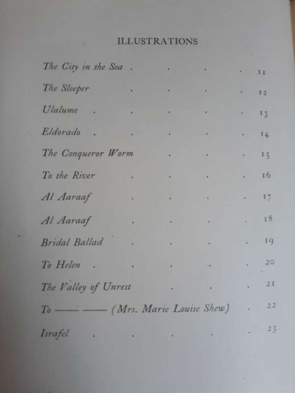 Signed Limited Edition - The Bells and Other Poems by Edgar Allan Poe Illustrations by Edmund Dulac