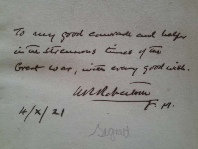 Signed Copy - From Private to Field-Marshal - F.M. Sir William Robertson Bart.