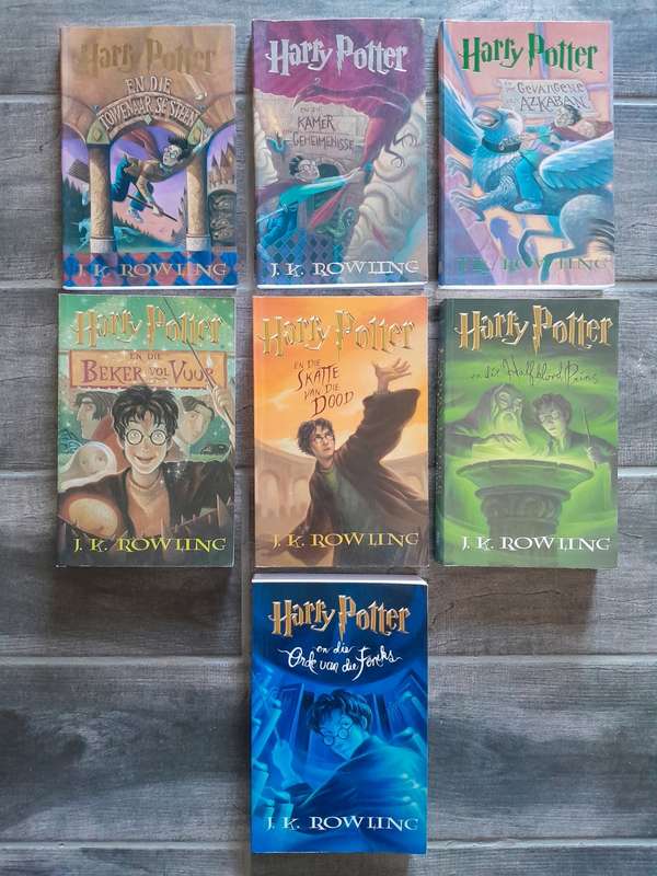 Harry Potter - J.K. Rowling - All Seven First Afrikaans Editions