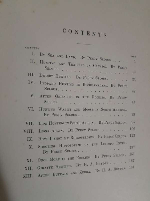 Travel and Big Game - By Percy Selous and H.A. Bryden