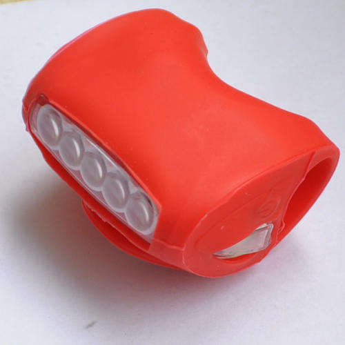 5 LED Silicone Light in white, red and black