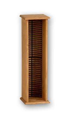 Friedlein Cd rack Oak finish