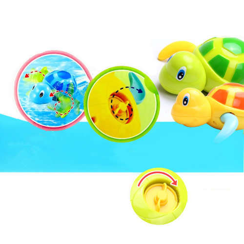 Turtle wind up bath toy