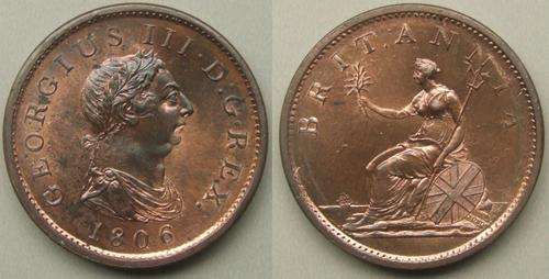 George III Pattern Penny, 1806
