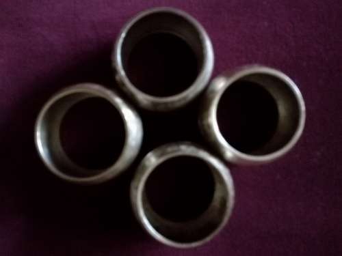 4 Pewter Serviette or Napkin Rings