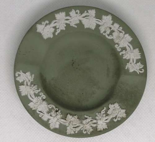 VINTAGE WEDGWOOD JASPERWARE ASHTRAY GREEN