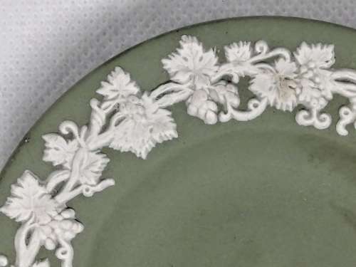 VINTAGE WEDGWOOD JASPERWARE ASHTRAY GREEN