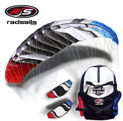 Power kite, Radsail Pro III 4m Quad Line - SA Postage included