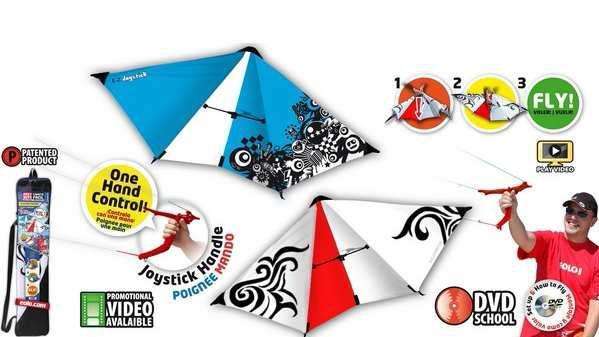 1 Hand stunt kite-EZ Joystick kite - New Patent - SA Postage included
