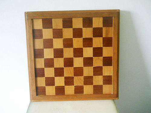 Stunning Handcrafted Wooden Chess Board - No figurines
