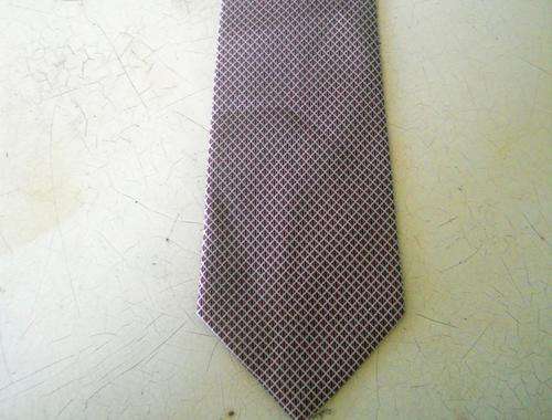 Original Hand Made Noble Vintage Tie Burgundy and White