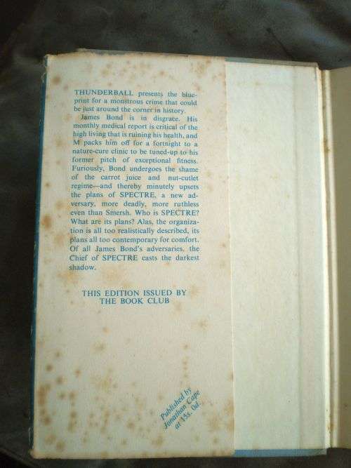 Thunderball by Ian Fleming published by the Book Club First Edition 1961