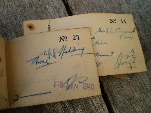 Antique South African Duplicate Receipt Book from the 1930s Filled In Pounds And Shillings