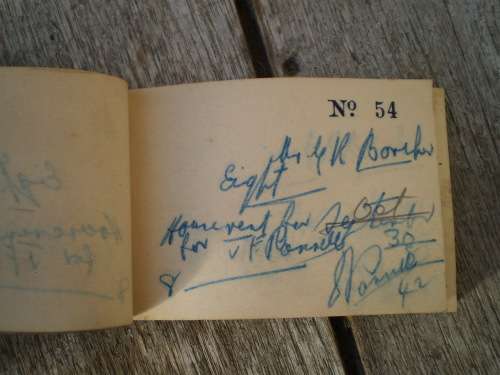 Antique South African Duplicate Receipt Book from the 1930s Filled In Pounds And Shillings