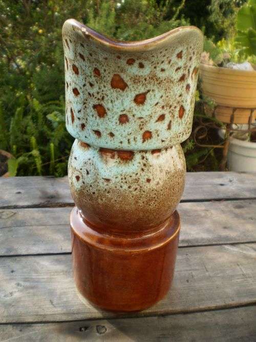 Beautiful Vintage German Majolica Water or Juice Jug Marker
