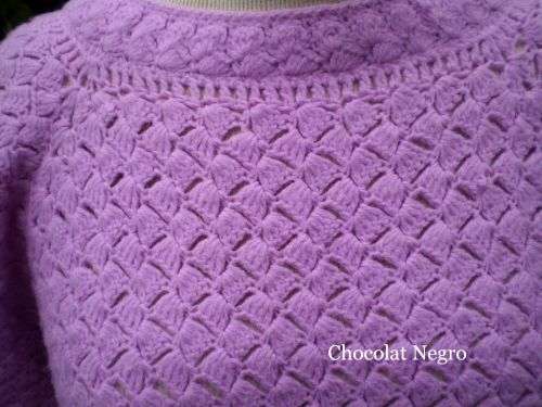 Vintage 1960s Handknitted Purple Dress size 12 excellent condition