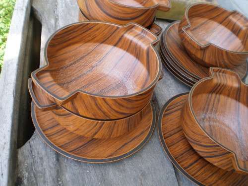 Vintage 16 piece Mid Century Modern Caleppio Ware Robex Italy Soup Serving Bowls Set
