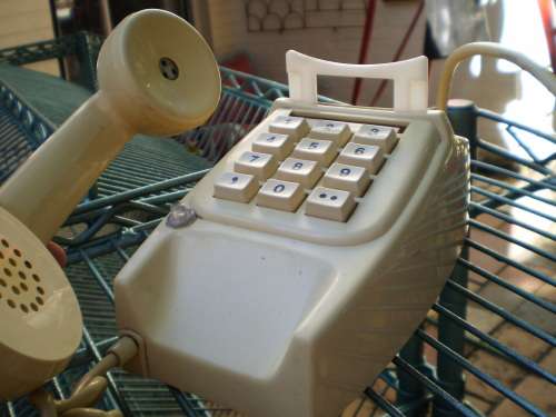 Vintage 1950s Retro Dialling Telephone
