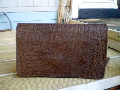 Vintage Genuine Buffalo Leather Ladies Purse Wallet Organizer