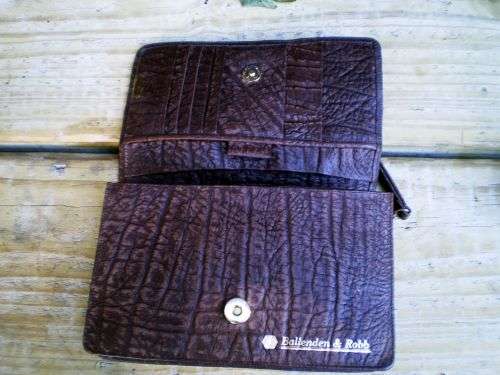 Vintage Genuine Buffalo Leather Ladies Purse Wallet Organizer
