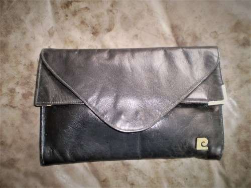 Vintage Pierre Cardin Genuine Leather Clutch Hand Bag Handbag