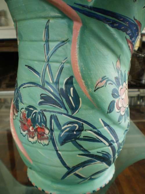 Vintage Unusual Large Handpainted Lucia Ware No.12402 Vase 27cm x 20cm signed