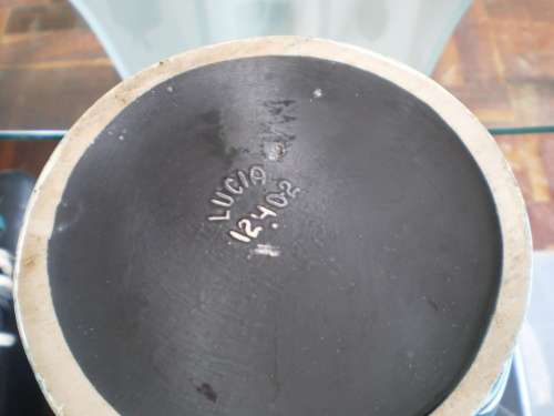 Vintage Unusual Large Handpainted Lucia Ware No.12402 Vase 27cm x 20cm signed