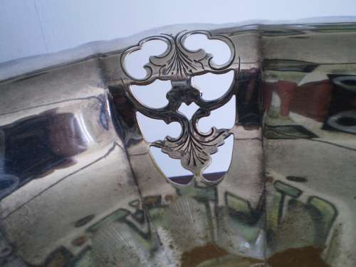 Vintage Silver Plated Abbes Plate Basket With Handle
