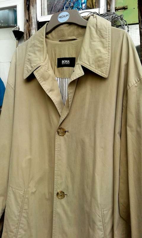 Stunning Vintage Hugo Boss Mens Trench Coat size M to L
