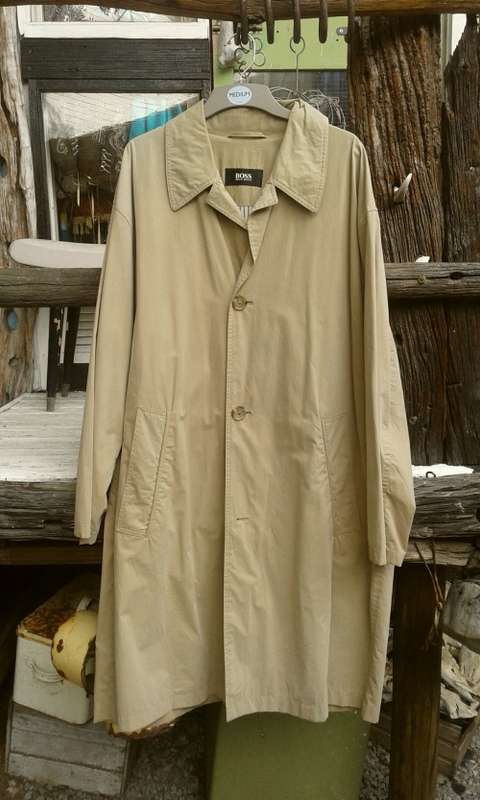 Stunning Vintage Hugo Boss Mens Trench Coat size M to L