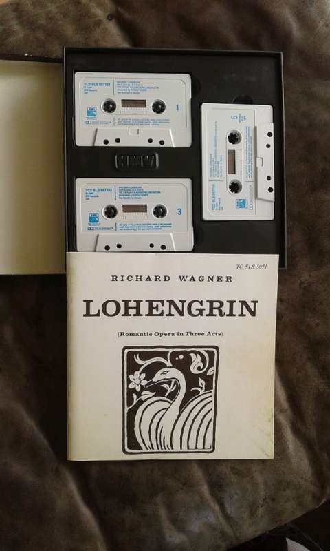 Wagner Lohengrin 3 Cassettes Vienna Philharmonic Orchestra Rudolf Kempe With Booklet And Box