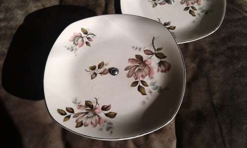 2 Midwinter Cake High Tea Stands Fashion Shape 9-63 Staffordshire