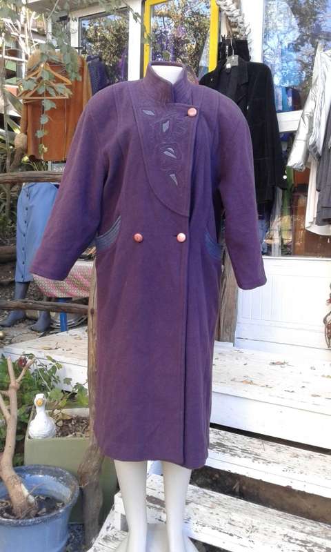 Vintage long wool coat on sale