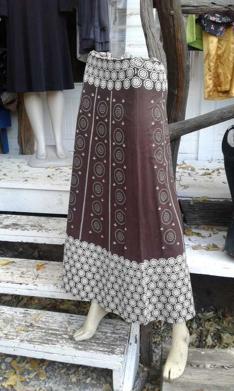 African Print Cotton Skirt Size 10