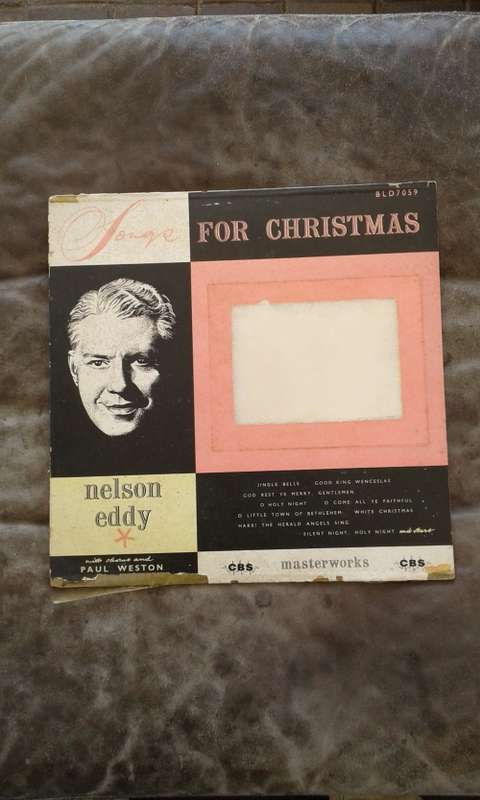Eddy Nelson Songs For Christmas Vinyl LP CBSl VG+