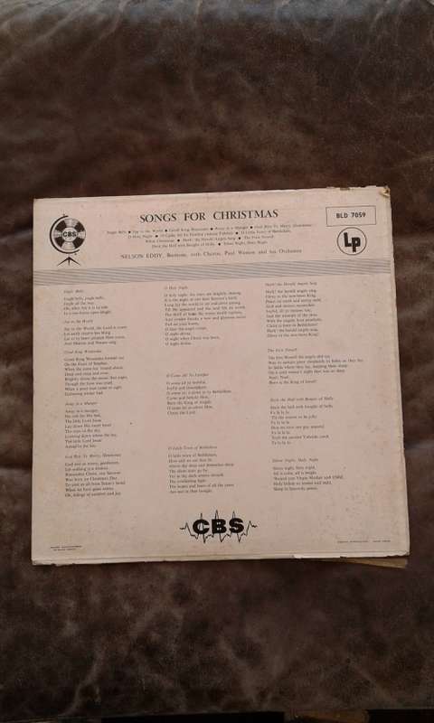 Eddy Nelson Songs For Christmas Vinyl LP CBSl VG+