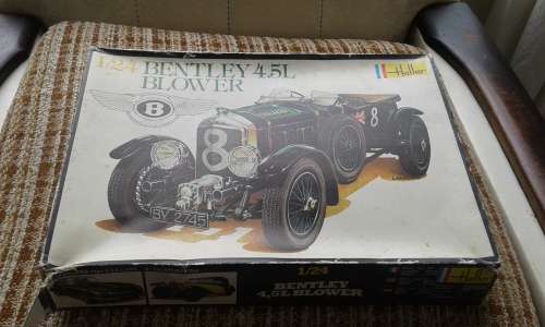 Vintage Heller Bentley 4,5 L Blower Plastic Model Kit Scale 1 to 24 Made In France