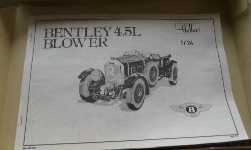 Vintage Heller Bentley 4,5 L Blower Plastic Model Kit Scale 1 to 24 Made In France