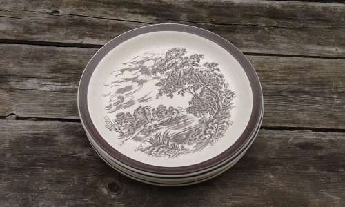 Countryside Enoch Wedgwood Tunstall TCI 4 Plates 18cm in diameter